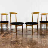 Set of 6 restored chairs by Bernard Malendowicz 1960s