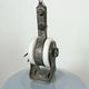 Industrial italien grey enamel lamp from Cariboni, 1970s