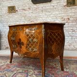 Chest of drawers stamped in marquetry Louis XV style