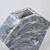 Painted porcelain vase, La Borne workshop, France, circa 1990