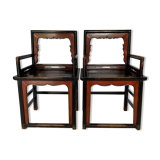 Pair of Chinese armchairs