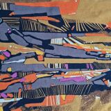 René Fumeron - Wool tapestry "Etna" - Robert Four editions in Aubusson