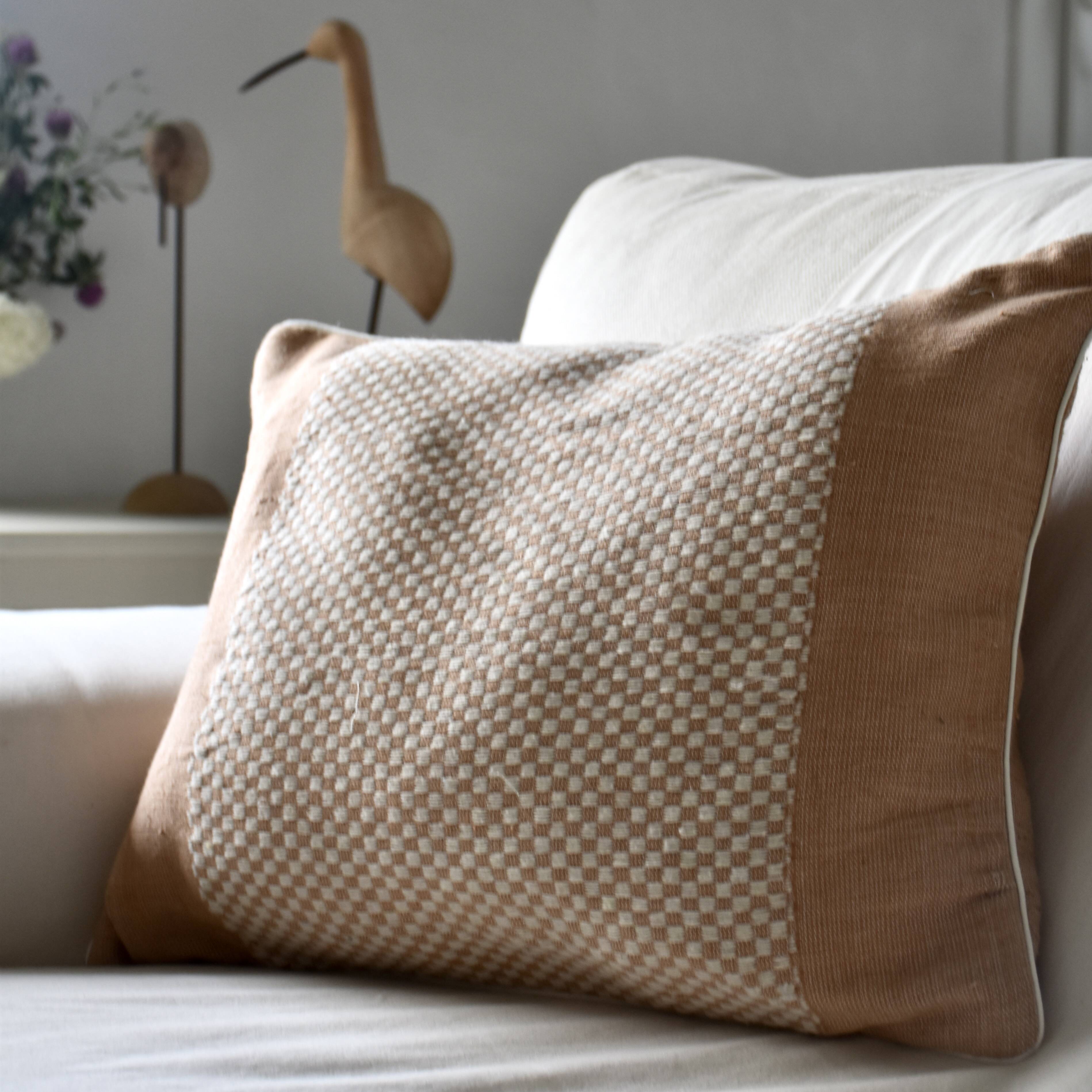 Pink Checkerboard Cushion (large)