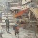 Huile sur bois orientaliste