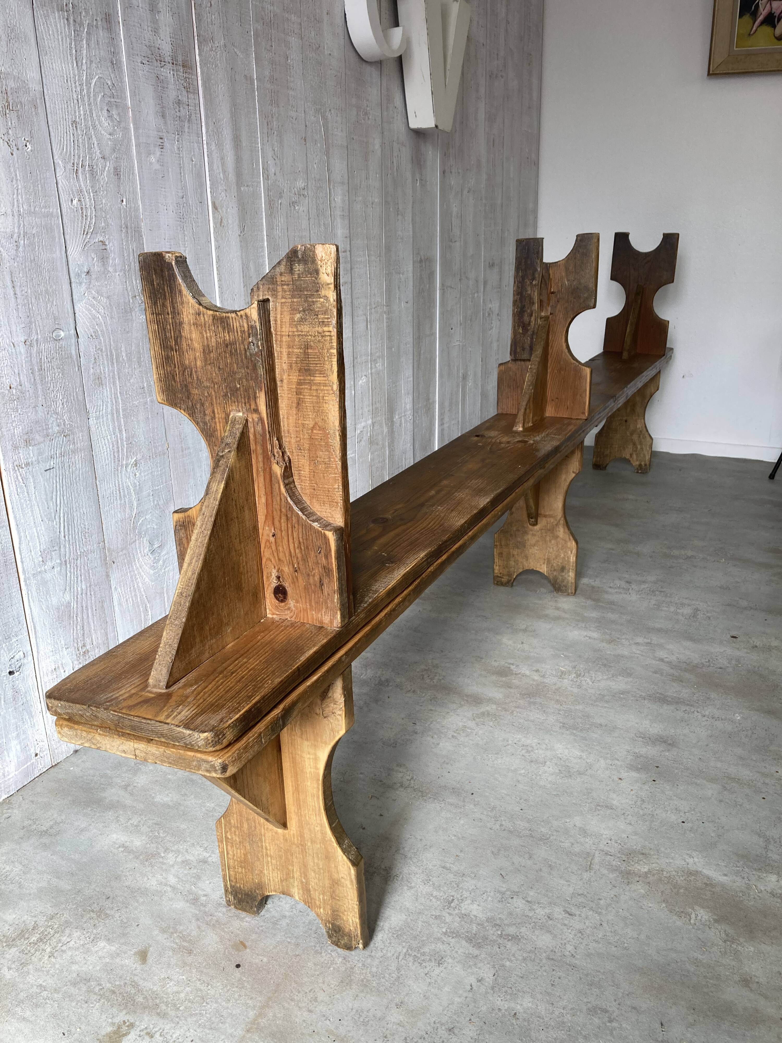 Paire de bancs campagnards 300cm