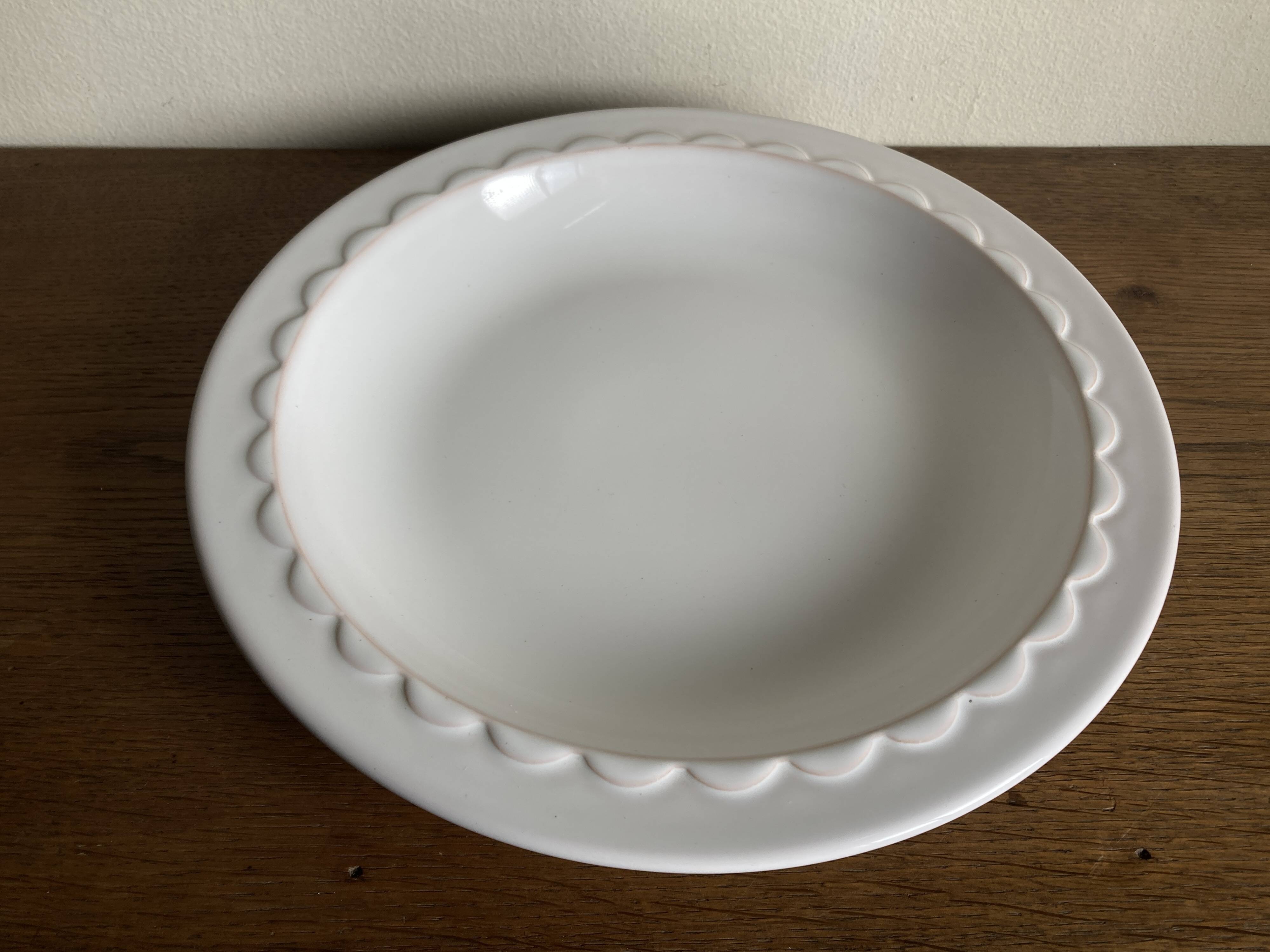 Pierre Motton scalloped centerpiece for Gien 1980