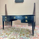 Large Louis XVI Period 18th Century Blackened Wood Flat Desk