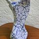 Blue and white crisp vase from the 70s