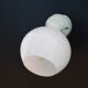 Applique porcelaine céramique et globe en opaline blanche