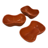 Set of 3 orange ramekins ASA