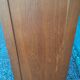Storage cabinet locker with old wooden curtain