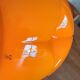 Vintage Putzler pendant lamp in Orange and White Opaline