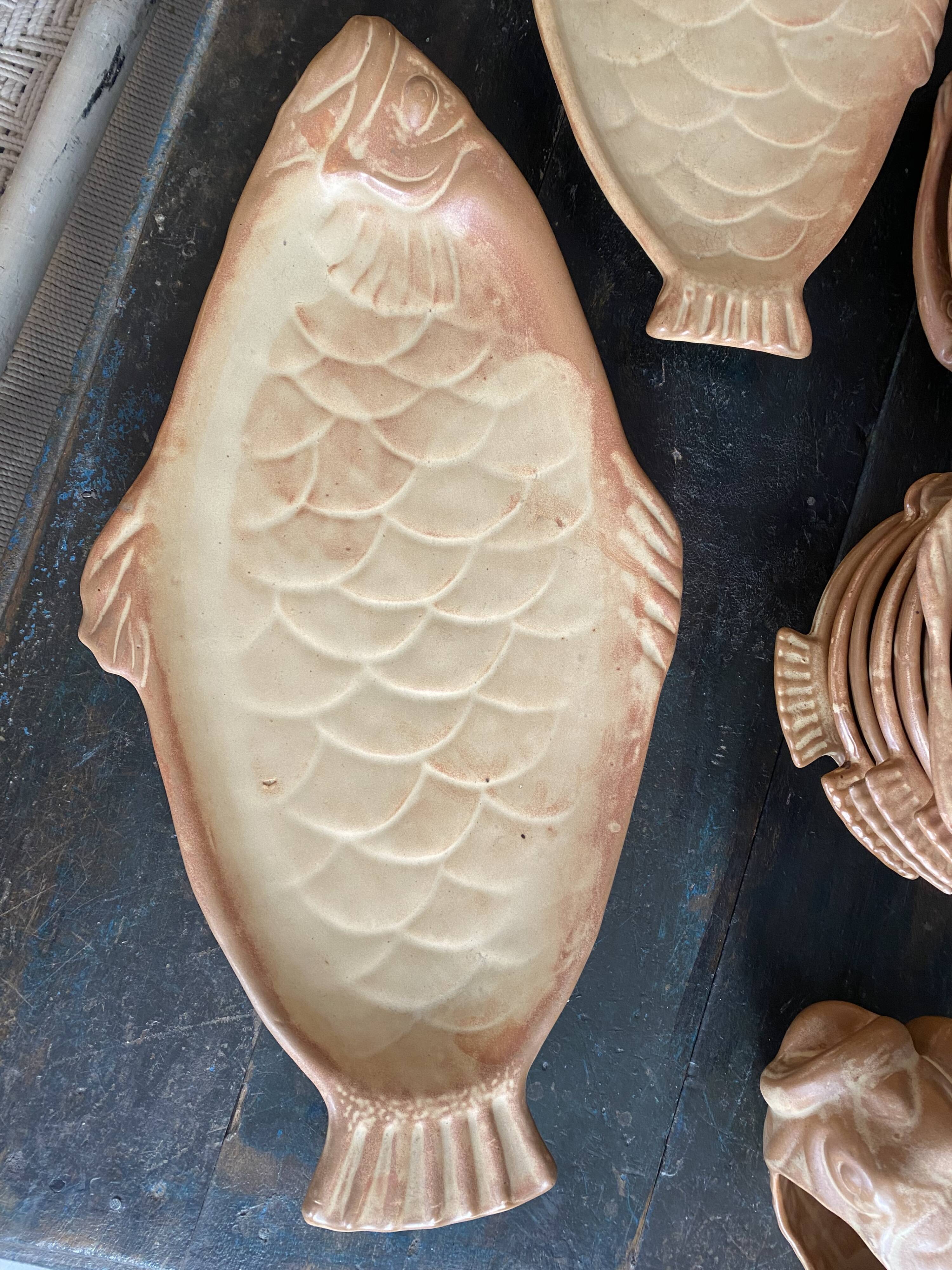 Bouillabaisse service by Marius Giuge in Vallauris