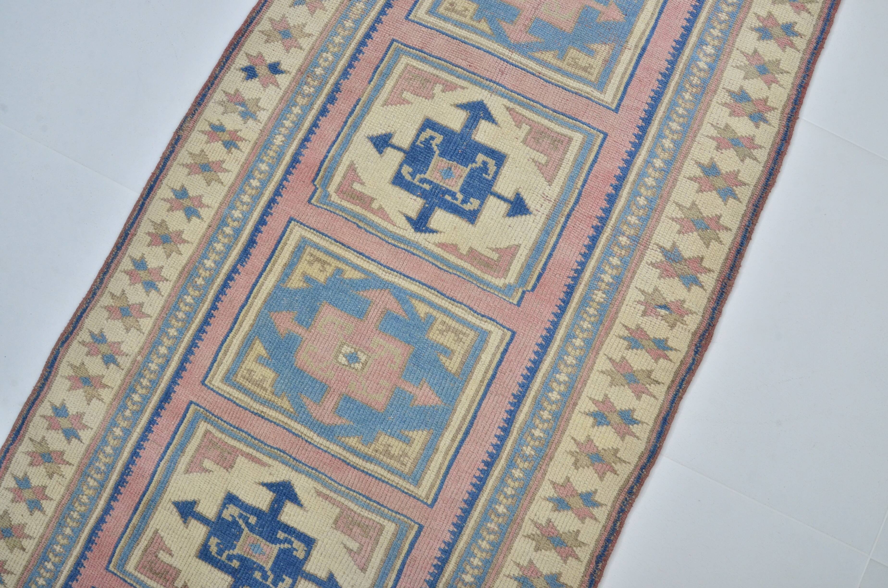 Vintage Oushak Runner Rug sku 3540