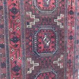 Antique tribal rug turkmen belutch 19th century handmade 104x237 cm