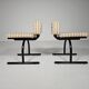Set of 2 chairs, Italy 1980s.