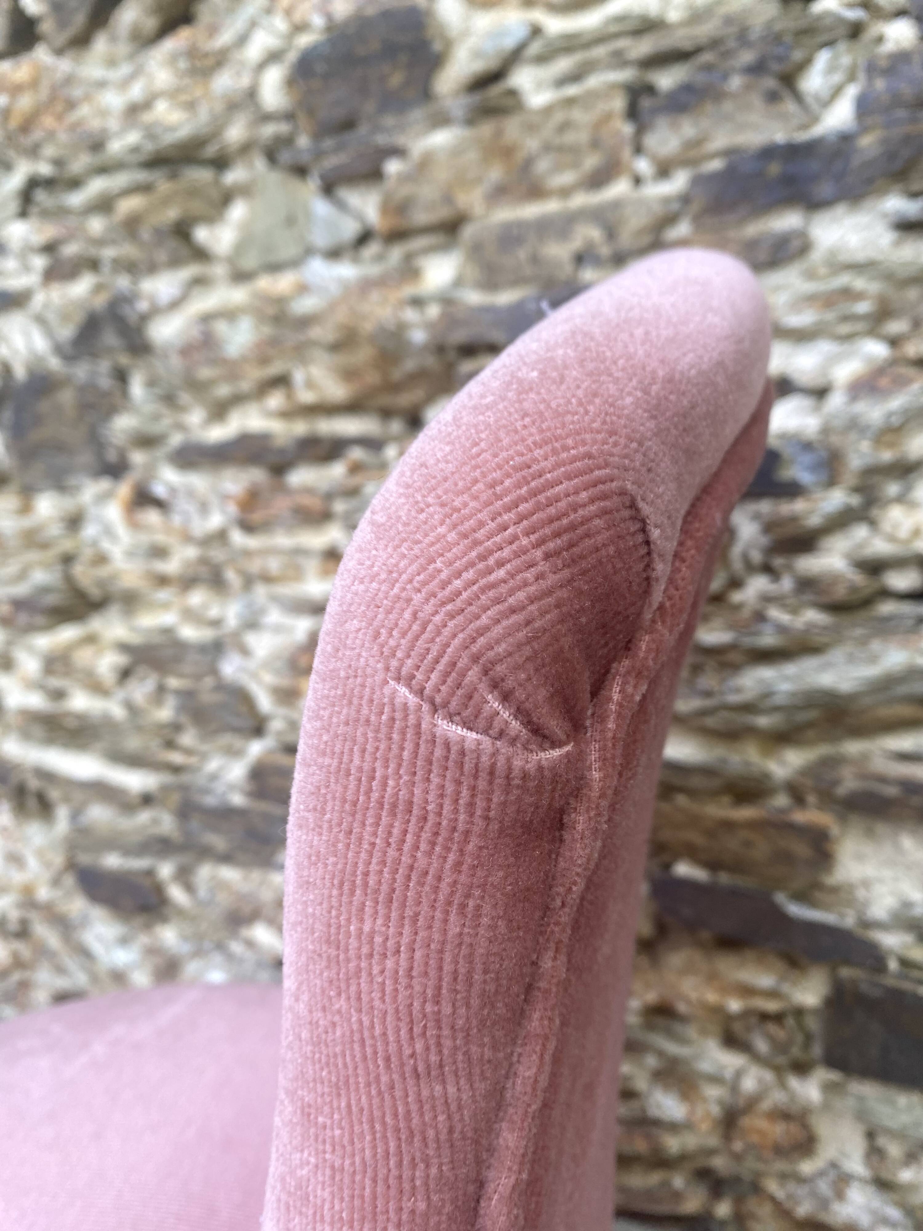 Toad armchair, vintage velvet fireside chair