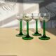 Ensemble de 4 verres à liqueur tiges vertes Luminarc