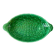 large bowl / dish in green Digoin slip, bamboo style, 50s-60s