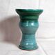 Turquoise ceramic vase Entrevaux