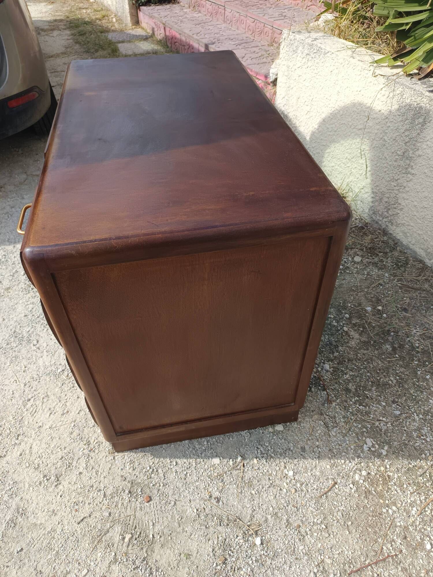 Vintage wooden desk – 5 drawers – 1960s