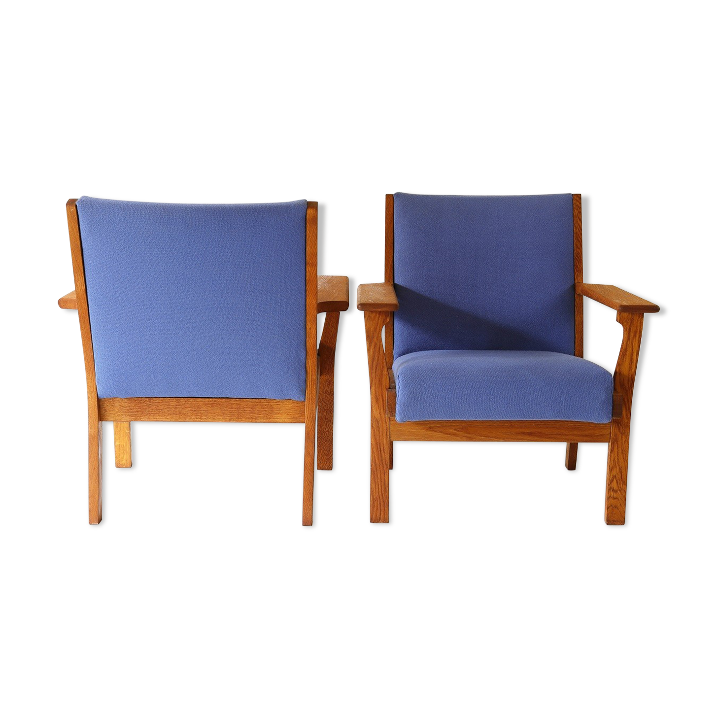 Club armchairs Hans. J. Wegner, Denmark, 1960s