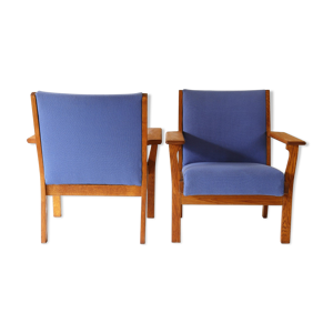 paire de fauteuils Hans. J. Wegner, Danemark, années 1960