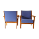 Club armchairs Hans. J. Wegner, Denmark, 1960s