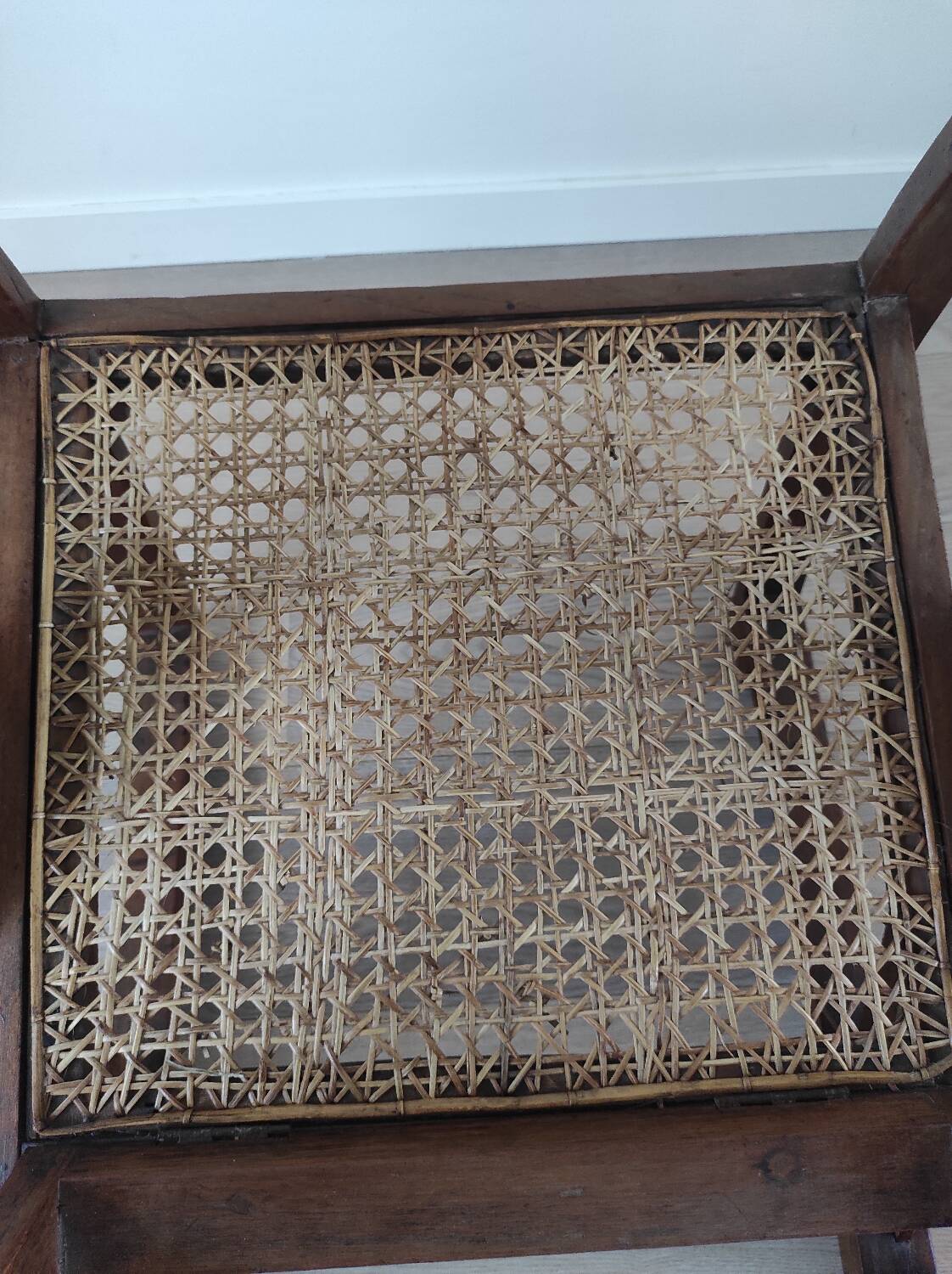 Burmese teak armchair