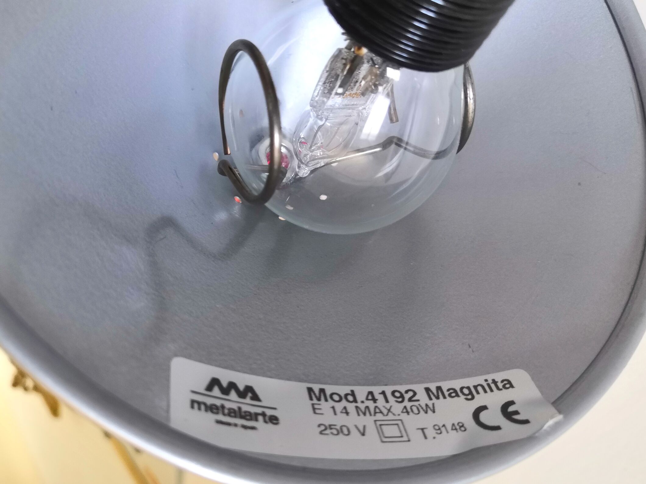 Magnita design Ball Lamp Metalarte 80s