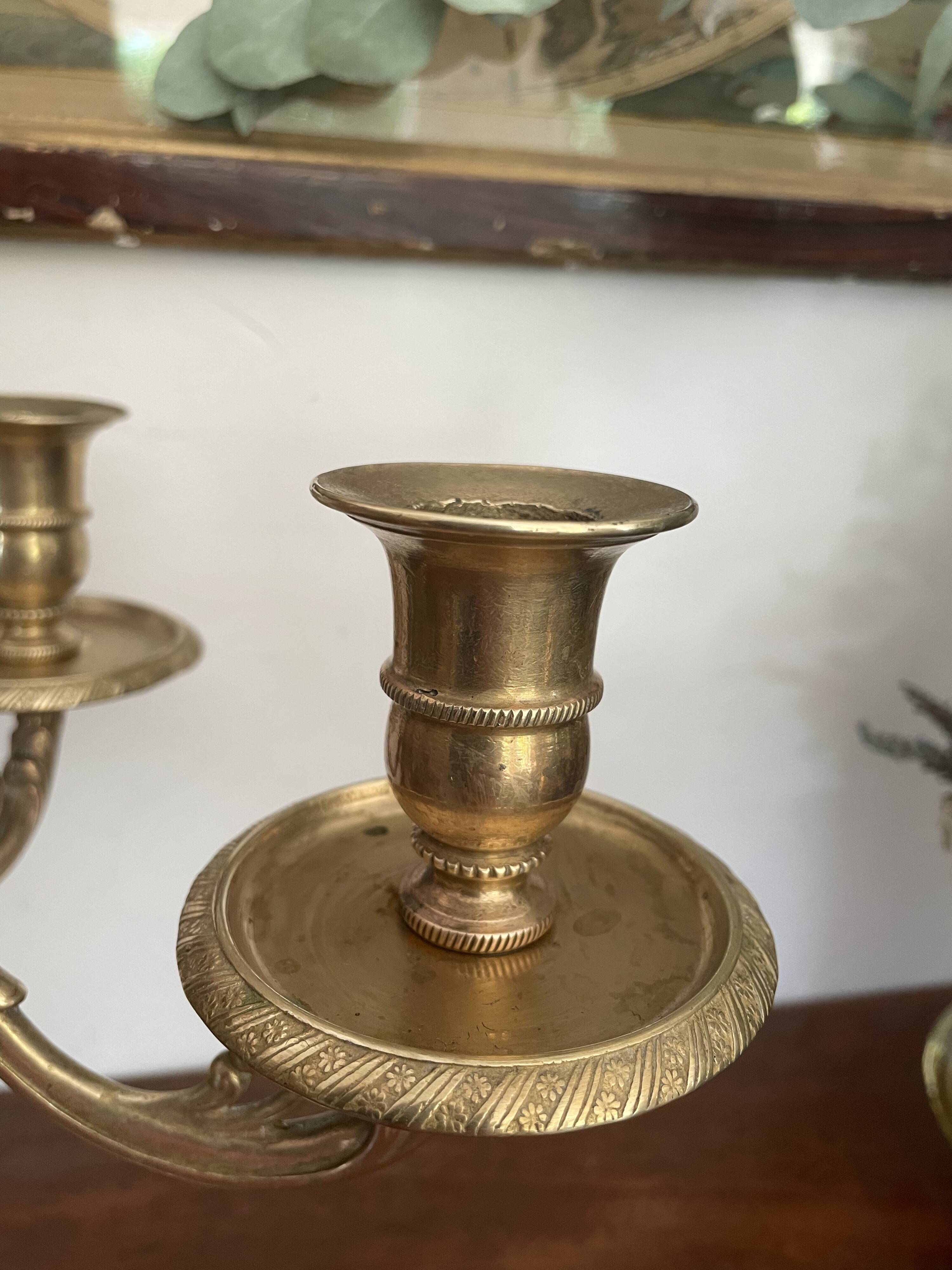 Chandelier in gilded bronze art nouveau