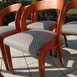 Set of 6 chairs Baumann gondola 70s