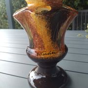 Vintage flower vase Georges Tardieu – Biot – Main decoration – 22 cm