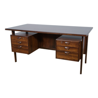 Mid Century Freestanding Rosewood Desk  Kai Kristiansen for Feldballes Møbelfabrik, 1960s