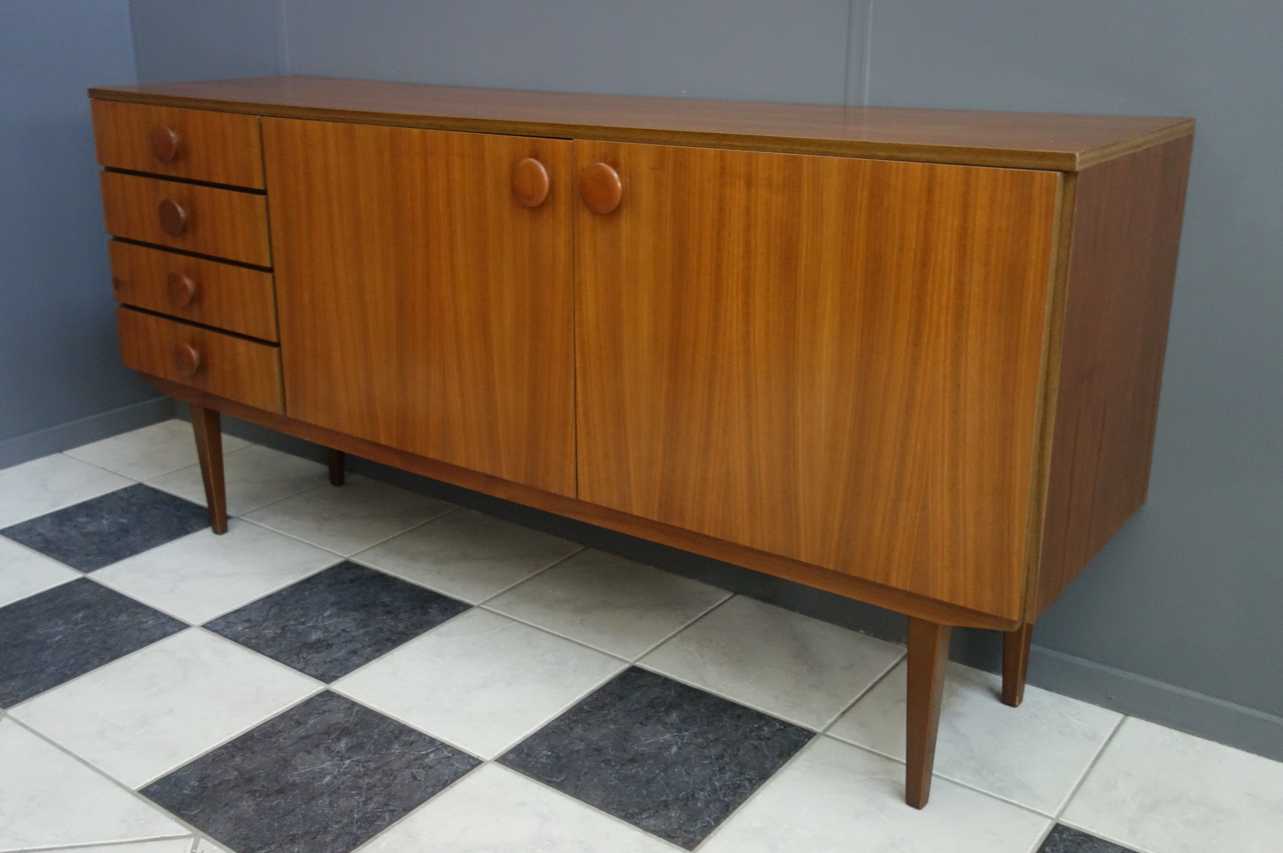 1960s wood swedish sideboard