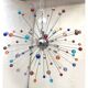 Multicolour “star” murano glass sputnik chandelier