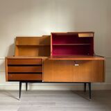 Enfilade, high with secretary, or bass, modular element, 1960
