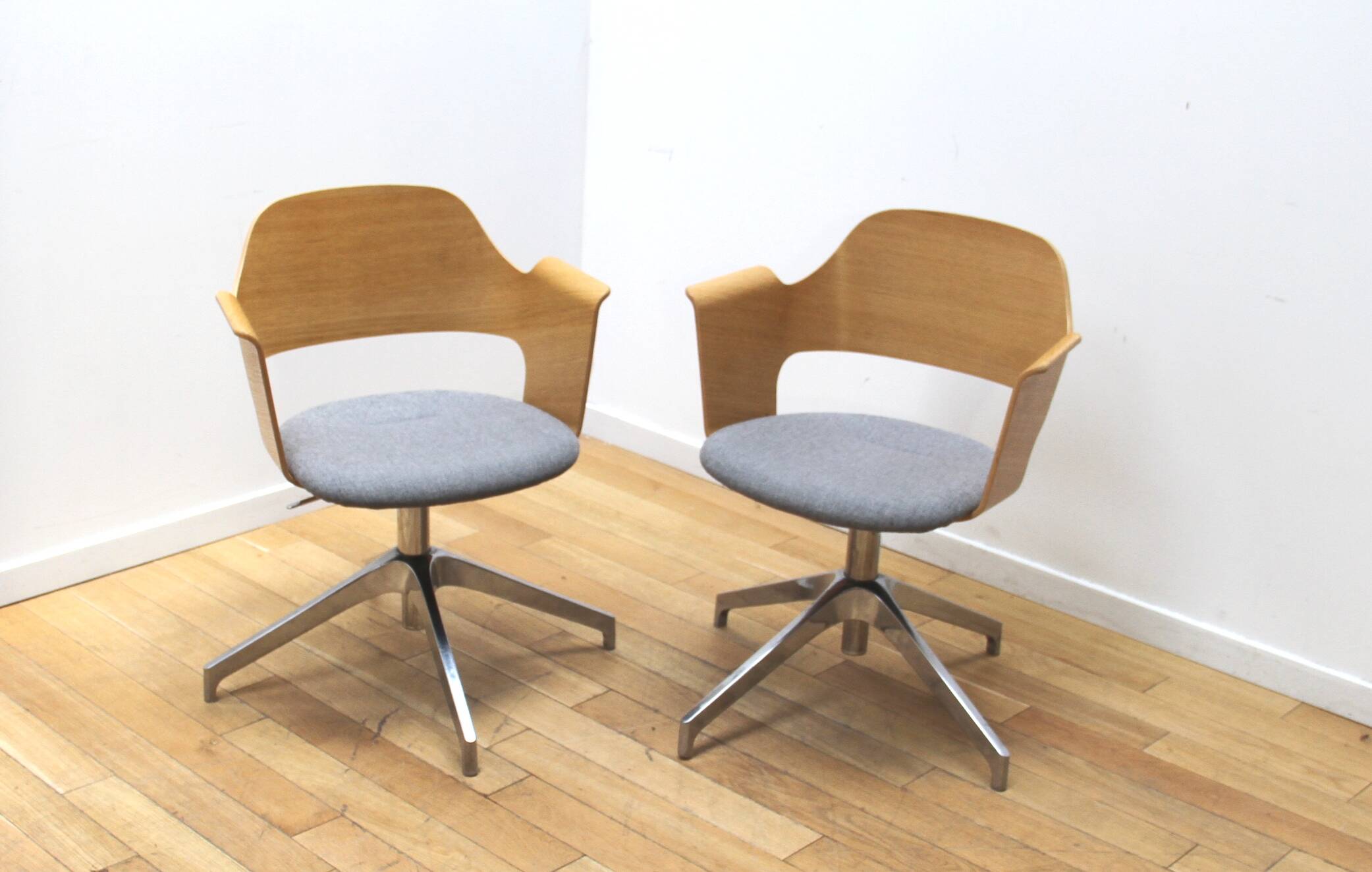 Paire de chaises de bureau vintage Ikéa
