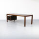 Teak and leather executive writing desk 1960