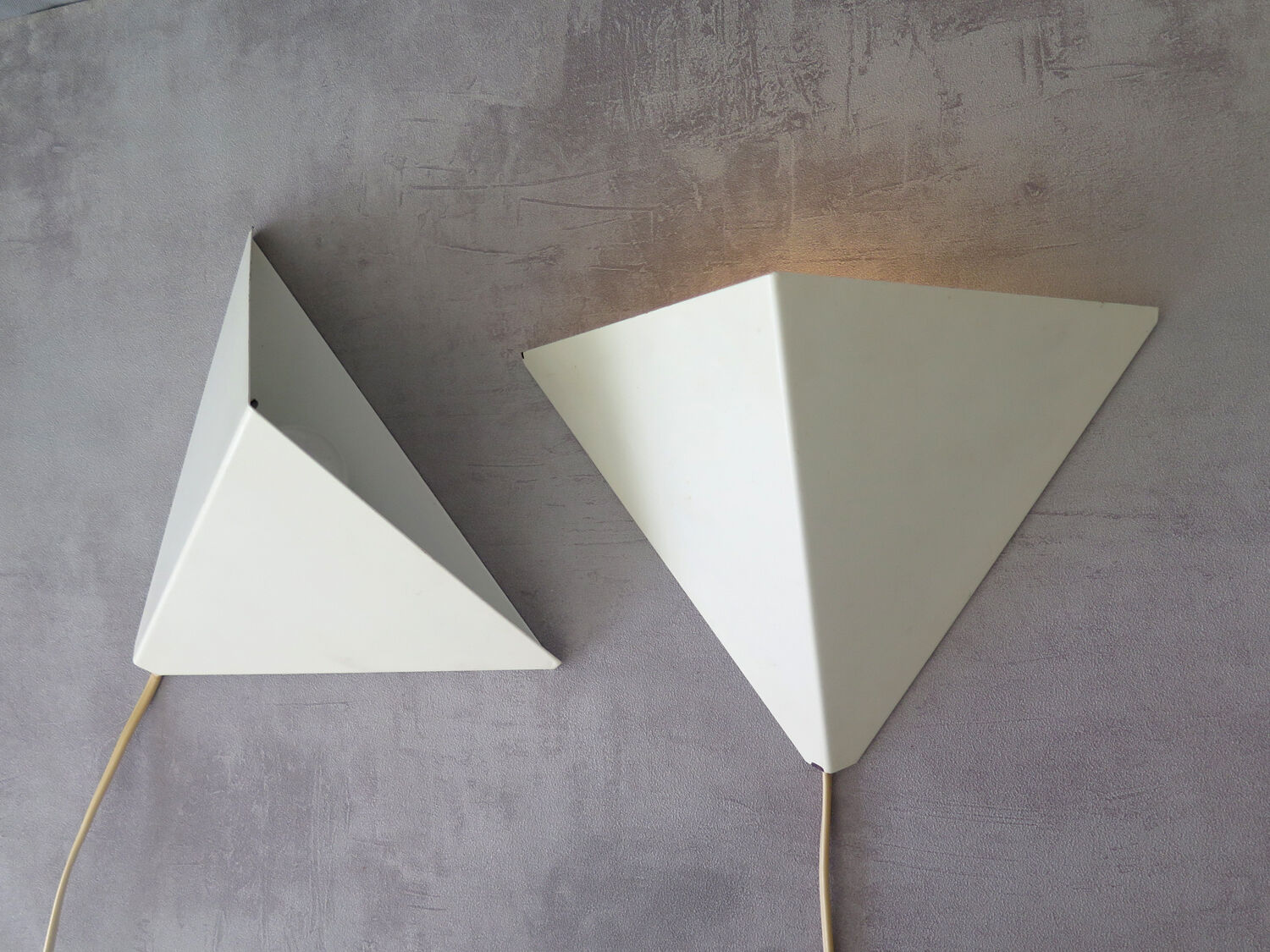 Set of 2 metal wall lights horn collection Denmark