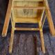 Tabouret en bois naturel années 50