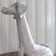 Antique zoomorphic sculpture in glazed terracotta