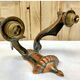Wall lamp double fires copper metal art deco glassware ezan opalescent gilded