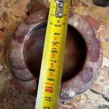 Antique reddish marble ashtray D 12 cm