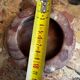 Antique reddish marble ashtray D 12 cm