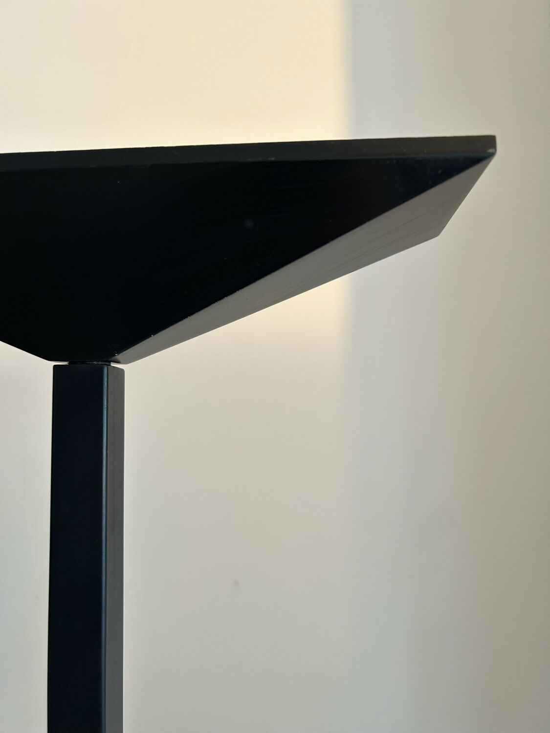 Pair of vintage geometric floor lamps model "206863" , Pierre Disderot for Glass and Light, France 1980