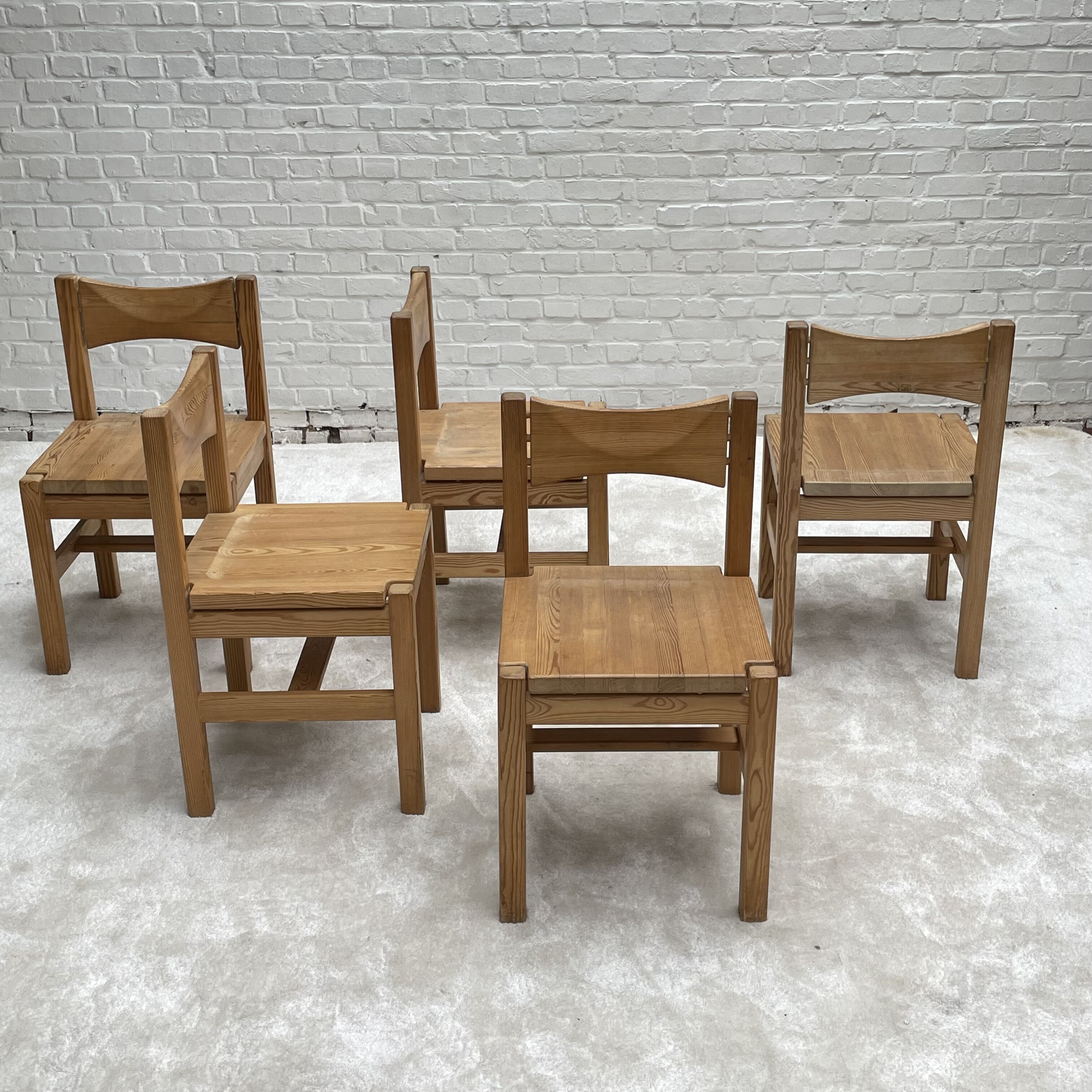 Dining set by Ilmar Tapiovaara for Laukaan Puu Finnland