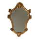 Antique shell mirror, gilded, Louis XV style