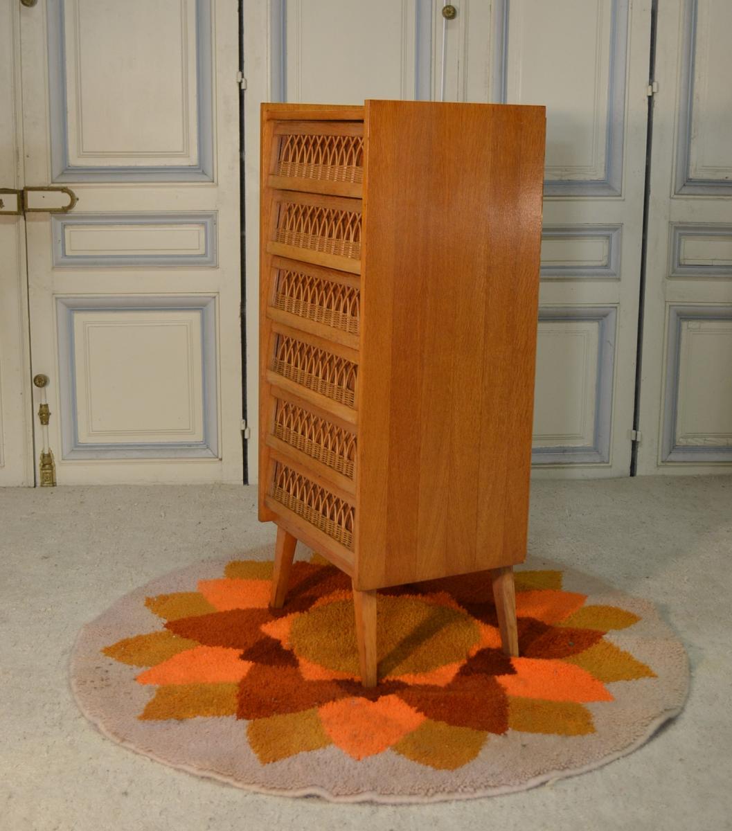 Chest in oak in the 1960s