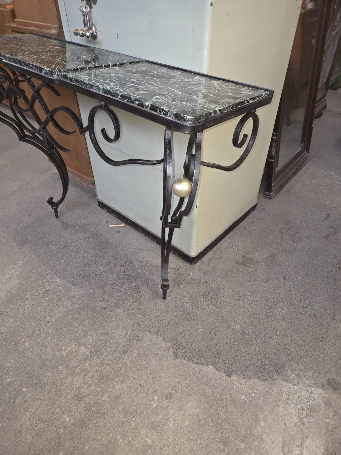 Wrought iron console